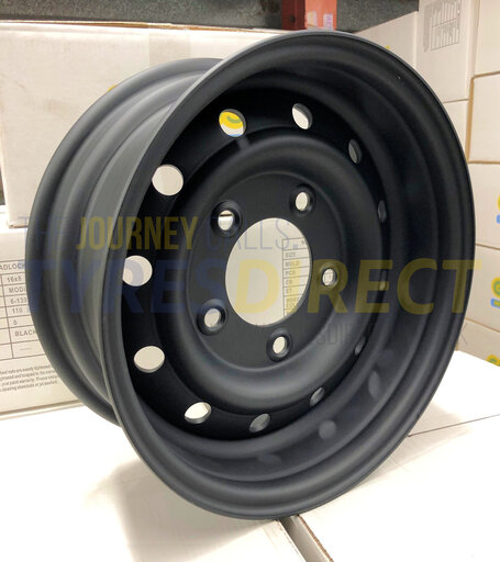 16x6.5 Matte Black Wolf Style 5x165.1 ET00 Defender