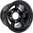 15x10 GOJOS Black 5 Pipe 5x165.1 ET-32 1