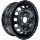 16x6 GOJOS Black Van Steel 5x118 ET48 CB71.1 1