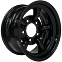16x8 GOJOS Black 5 Pipe 5x165.1 ET-32 1
