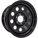 18x8 GOJOS Black Modular 6x139.7 ET08 Toyota Hilux fitment