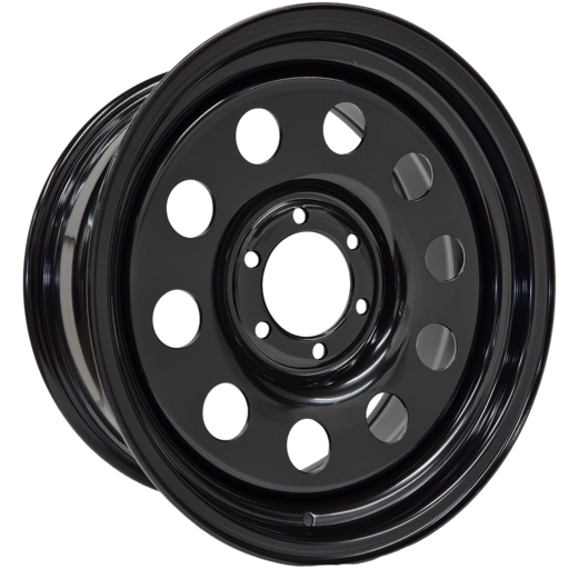 18x8 GOJOS Black Modular 6x139.7 ET08 Toyota Hilux fitment