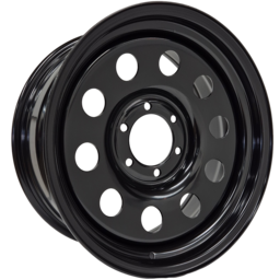 18x8 GOJOS Black Modular 6x139.7 ET08 Toyota Hilux fitment
