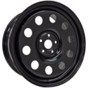 18x8 GOJOS Black Modular 5x112 ET35 VW Caddy van CB57.1