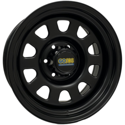 17x8 Black Daytona & Centre Cap 6x139.7 ET-12 (Ford Ranger)