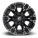 18x9 Fuel Vapor Matte Black Gray Tint 6x139.7 ET19