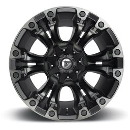 18x9 Fuel Vapor Matte Black Gray Tint 6x139.7 ET19