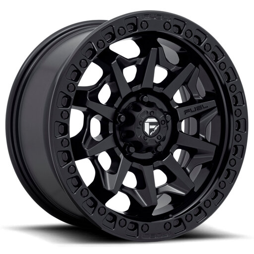 16x8 Fuel Covert Matte Black 6x139.7 ET1 multi-spoked off-road alloy wheel