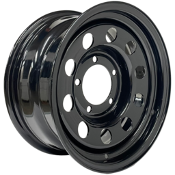 15x7 GOJOS Black Modular 5x139.7 ET00 Glossy steel wheel 10 hole design