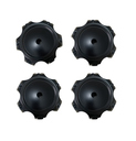 6x114.3 Black plastic 4x4 modular wheel centre Cap for GOJS Steel Wheels