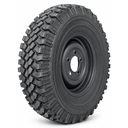 7.50R16 XZL Michelin Classic Land Rover tyre on 3.4 angle on classic steel wheel.
