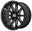 20x9 XD Series Outbreak Black 6x114.3 ET20 Off-Road alloy multi-spoke wheel