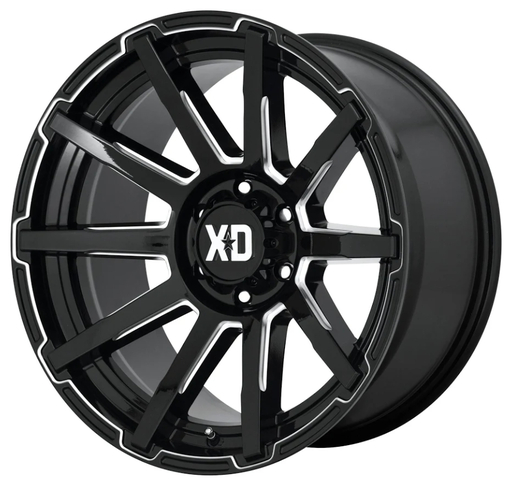 20x9 XD Series Outbreak Black 6x114.3 ET20 Off-Road alloy multi-spoke wheel