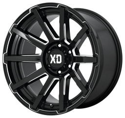 20x9 XD Series Outbreak Black 6x114.3 ET20 Off-Road alloy multi-spoke wheel