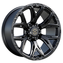20x8.5 Hawke AWD 6YU Matte Black 6x139.7 ET30 multi spoke off-road alloy wheel 